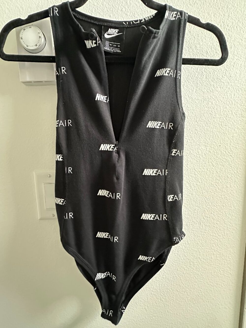 Nike Air black bodysuit - size XS